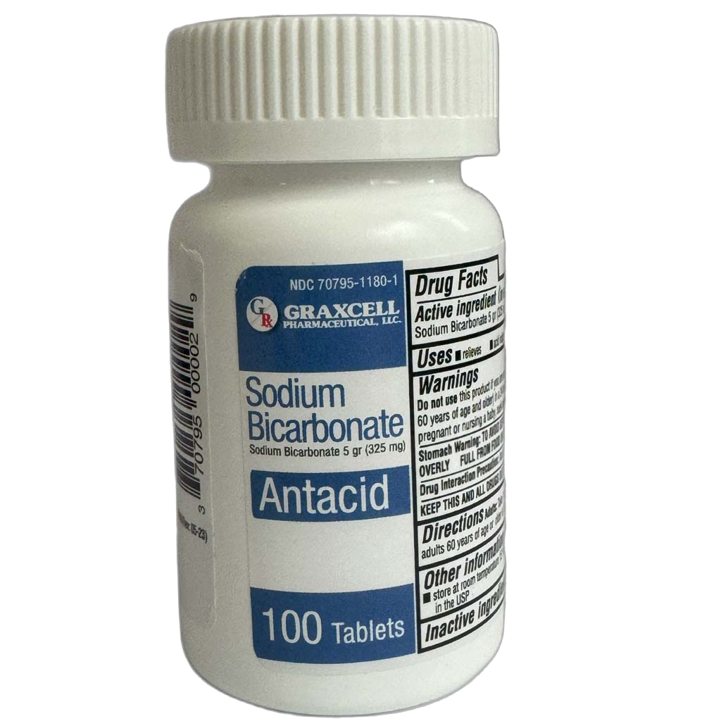 Sodium Bicarbonate 325 MG 100 CT