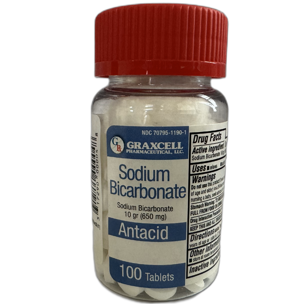 Sodium Bicarbonate 650 MG 100 CT