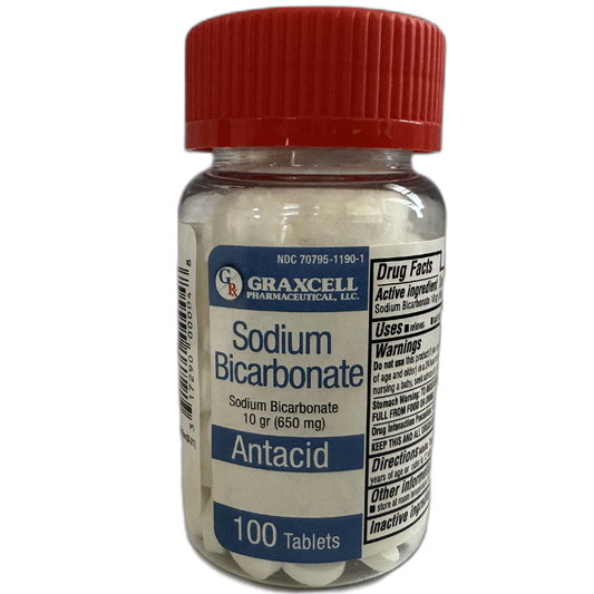 Sodium Bicarbonate 650 MG 100 CT