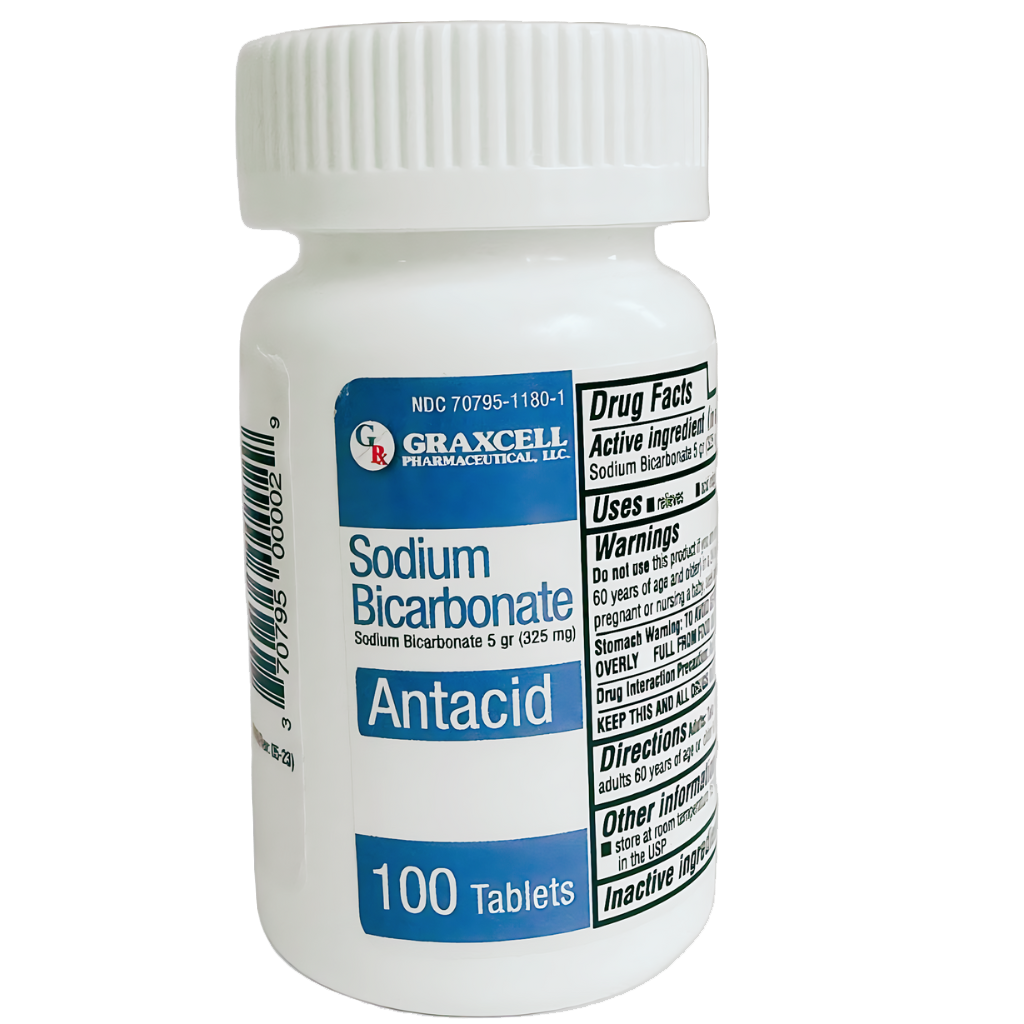 Sodium Bicarbonate 325 MG 100 CT