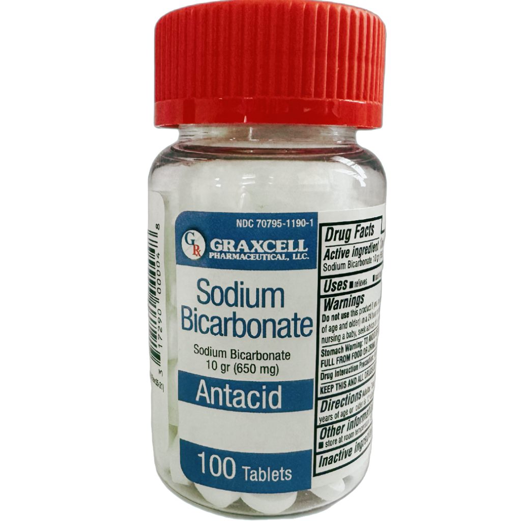 Sodium Bicarbonate 650 MG 100 CT