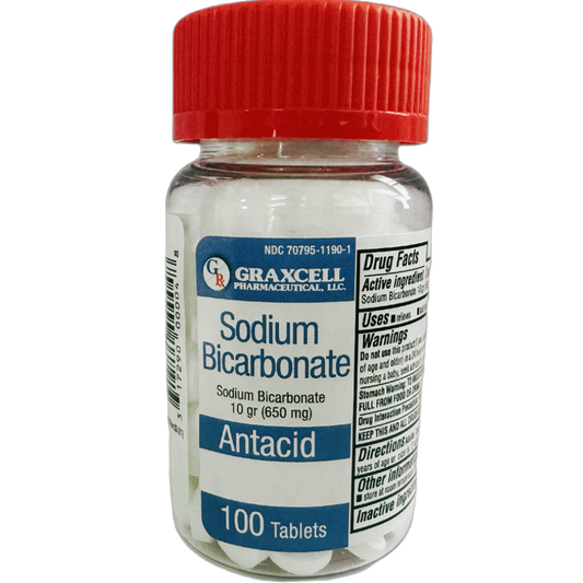 Sodium Bicarbonate 650 MG 100 CT