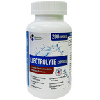 Electrolyte Capsules 200 Count Bottle | 500mg Sodium, 100mg Potassium | Non-GMO Vegan Allergen-Free Supplement for Hydration & Balance | Made in The USA