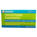 Hemorrhoidal Suppositories, Green, 24 Ct