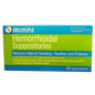 Hemorrhoidal Suppositories, Green, 24 Ct