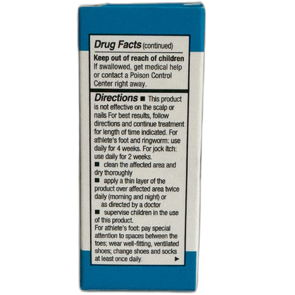 Clotrimazole 1% Antifungal Topical Solution for Athlete's Foot, 0.33 Fluid Ounce Liquid